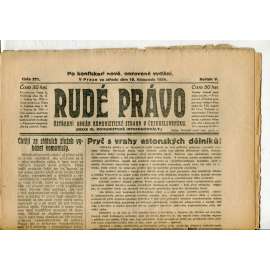 Rudé právo, ročník V., číslo 271/1924 (1. republika, staré noviny) - 19.11.1924 Rudé právo, ročník V., číslo 271/1924 (1. republika, staré noviny) - 19.11.1924