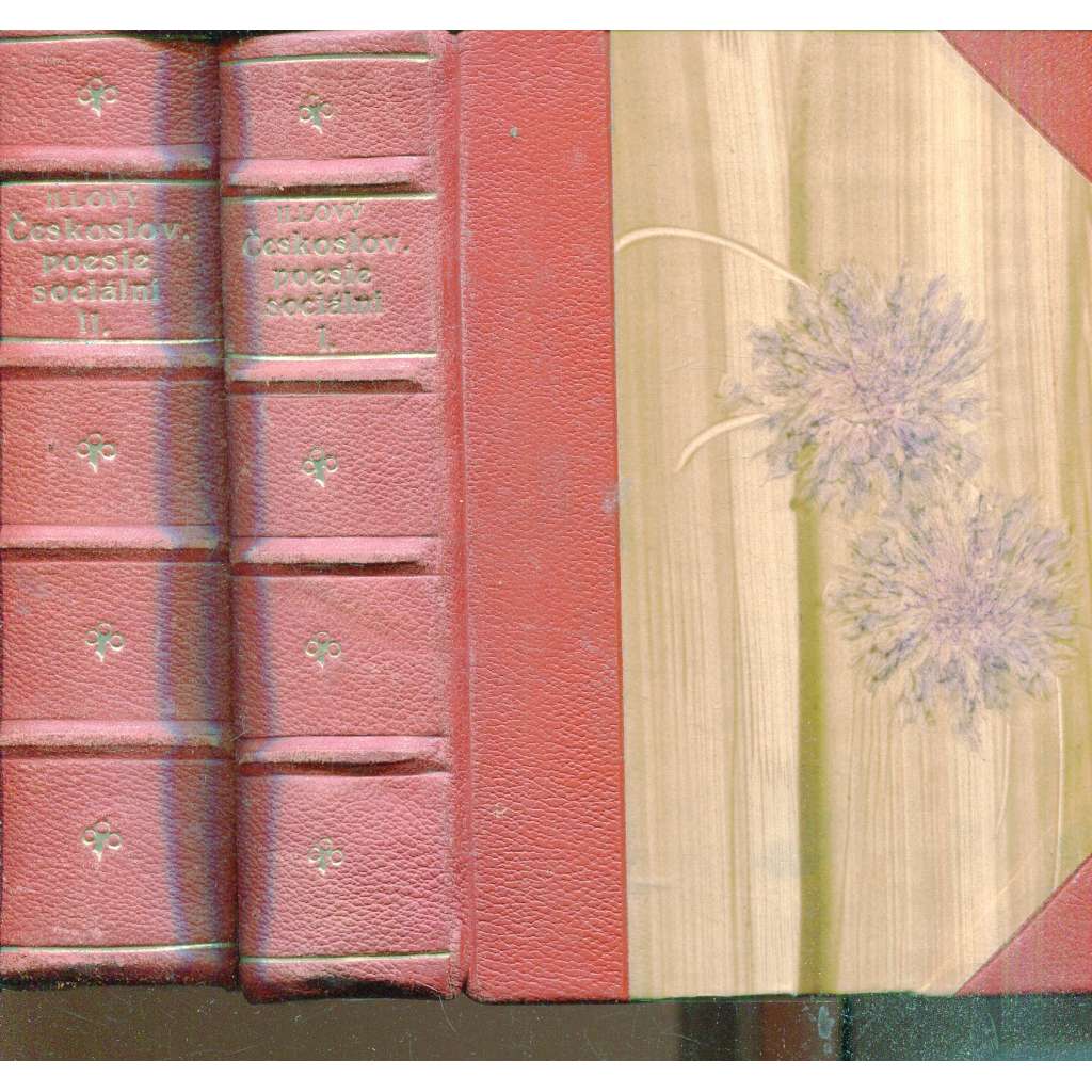 Československá poesie sociální, I.-IV. (2 svazky, vazba kůže - polokožená)