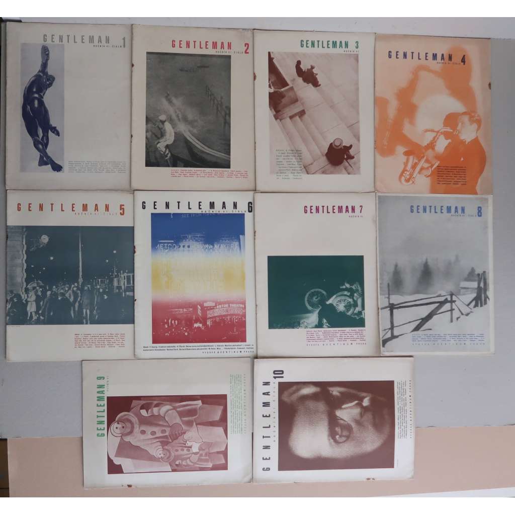 Gentleman, ročník VI., číslo 1-10/1929. Revue moderního muže (časopis)