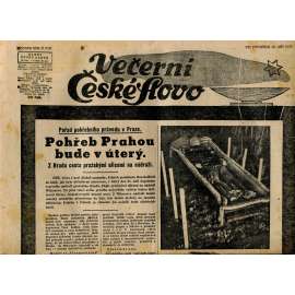 Večerní České slovo, ročník XIX., číslo 216/1937 (staré noviny) - T. G. Masaryk