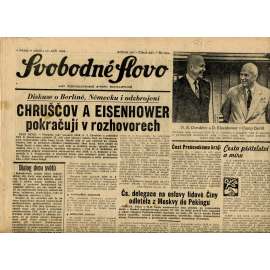Svobodné slovo (27.9.1959) - staré noviny