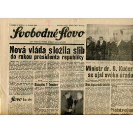 Svobodné slovo (10.4.1968) - staré noviny Svobodné slovo (10.4.1968) - staré noviny