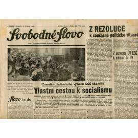 Svobodné slovo (6.4.1968) - staré noviny Svobodné slovo (6.4.1968) - staré noviny