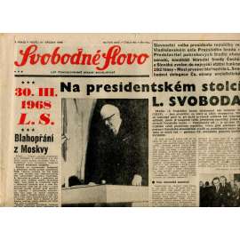 Svobodné slovo (31.3.1968) - staré noviny (není kompletní)