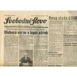 Svobodné slovo (2.1.1969) - staré noviny