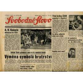 Svobodné slovo (26.5.1968) - staré noviny