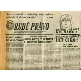 Rudé právo (27.8.1968) - staré noviny