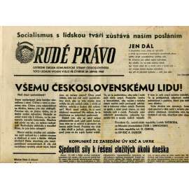 Rudé právo (29.8.1968) - staré noviny
