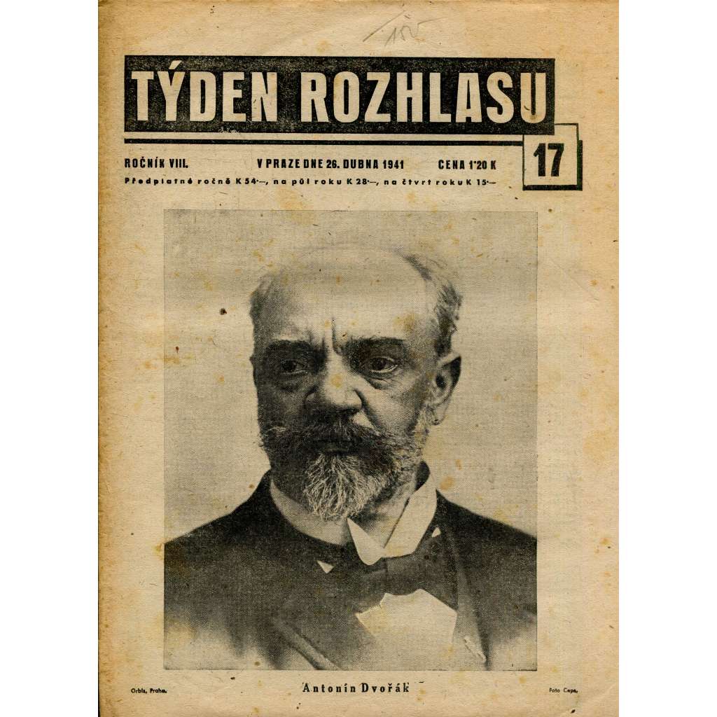 Týden rozhlasu (26.4.1941) - staré noviny Týden rozhlasu (26.4.1941) - staré noviny