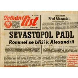 Polední list (2.7.1942) - staré noviny Polední list (2.7.1942) - staré noviny