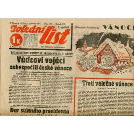 Polední list (25.12.1941) - staré noviny Polední list (25.12.1941) - staré noviny