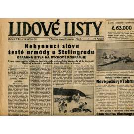 Lidové listy, ročník XXII. (26.1.1943) - staré noviny