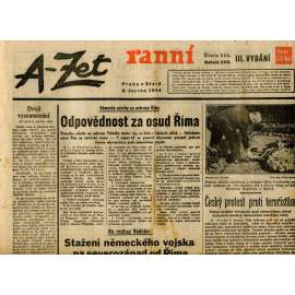 A-Zet ranní (6.6.1944) - staré noviny A-Zet ranní (6.6.1944) - staré noviny