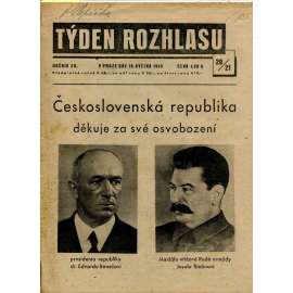 Týden rozhlasu (19.5.1945) - staré noviny