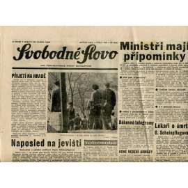 Svobodné slovo (20.4.1968) - staré noviny