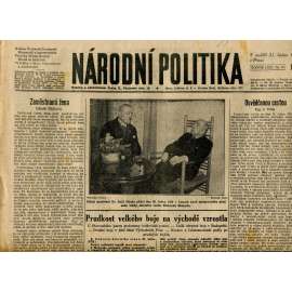 Národní politika (21.1.1945) - staré noviny, protektorát