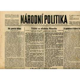 Národní politika (15.4.1945) - staré noviny, protektorát