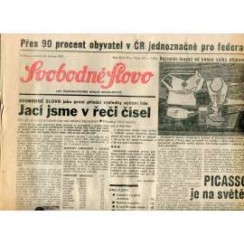 Svobodné slovo (29.6.1991) - staré noviny
