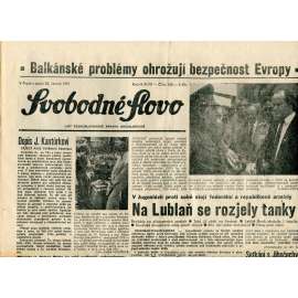Svobodné slovo (28.6.1991) - staré noviny