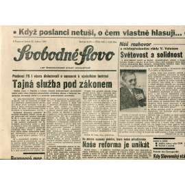 Svobodné slovo (30.5.1991) - staré noviny