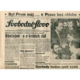 Svobodné slovo (2.5.1991) - staré noviny