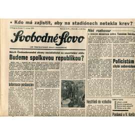 Svobodné slovo (11.4.1991) - staré noviny