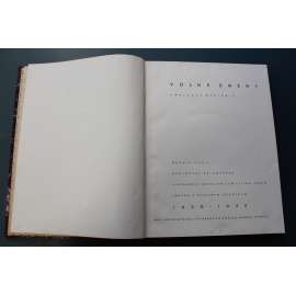 Volné směry 1929-1930, roč. XXVII. (časopis, měsíčník, malířství, sochařství, mj. P. Janák - Okna sv. Víta; A. Mercerau - H. Matisse; V. Volavka - J. V. Myslbek; Z. Wirth - J. Gočár)