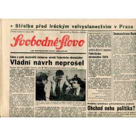 Svobodné slovo (6.4.1991) - staré noviny