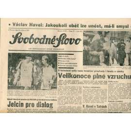 Svobodné slovo (2.4.1991) - staré noviny
