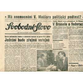 Svobodné slovo (20.3.1991) - staré noviny
