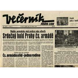 Večerník Práva lidu (18.5.1945) - staré noviny (Právo lidu)