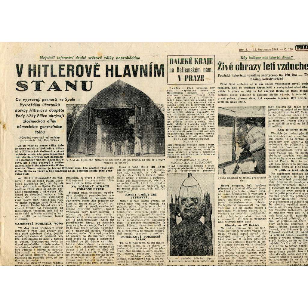 Práce (11.7.1948) - staré noviny Práce (11.7.1948) - staré noviny