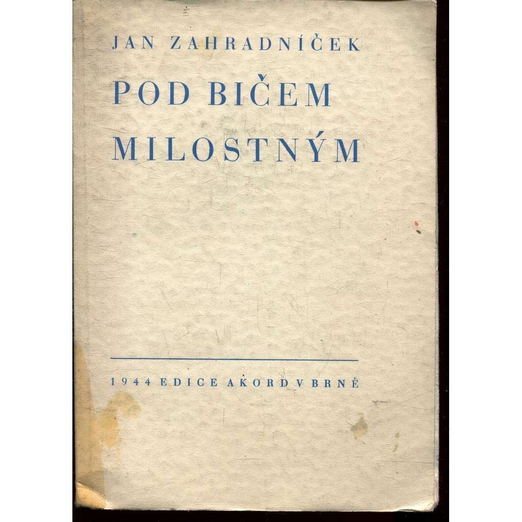 Pod bičem milostným (poezie)