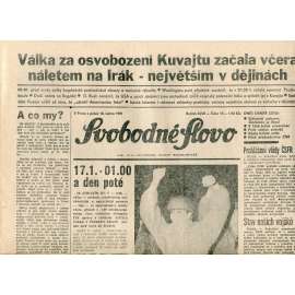Svobodné slovo (18.1.1991) - staré noviny