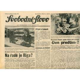 Svobodné slovo (16.1.1991) - staré noviny