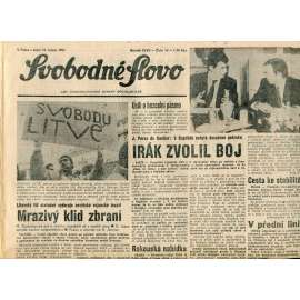 Svobodné slovo (15.1.1991) - staré noviny