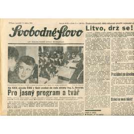 Svobodné slovo (14.1.1991) - staré noviny