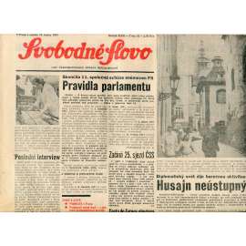 Svobodné slovo (12.1.1991) - staré noviny