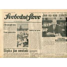 Svobodné slovo (2.1.1991) - staré noviny