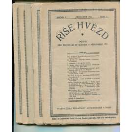 Říše hvězd, ročník V., čísla 1-6/1924 (hvězdy, hvězdářství, astronomie) - časopis