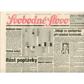 Svobodné slovo (20.2.1993) - staré noviny