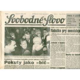 Svobodné slovo (28.1.1993) - staré noviny