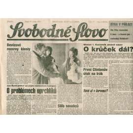 Svobodné slovo (22.1.1993) - staré noviny