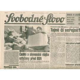 Svobodné slovo (20.1.1993) - staré noviny