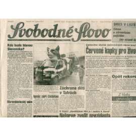 Svobodné slovo (18.1.1993) - staré noviny