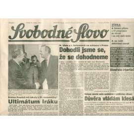 Svobodné slovo (8.1.1993) - staré noviny