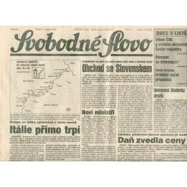 Svobodné slovo (5.1.1993) - staré noviny