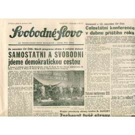 Svobodné slovo (8.12.1989) - staré noviny