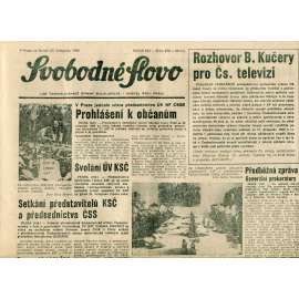Svobodné slovo (23.11.1989) - staré noviny