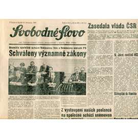 Svobodné slovo (16.11.1989) - staré noviny